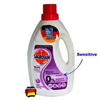 Desinfekce na prádlo SAGROTAN SENSITIV - hygienické máchadlo 1,5 litru (dovoz z Německa, v Rakousku pod názvem Dettol)