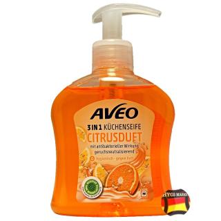 Kuchyňské tekuté mýdlo Aveo citrusduft 3in1 300 ml (s odmašťovací a antibakteriální přísadou)