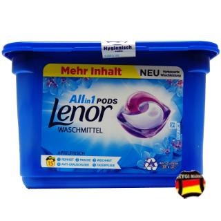 Lenor ALLin1 PODS APRILFRISCH vollwaschmittel 15 ks (dovoz z Německa)