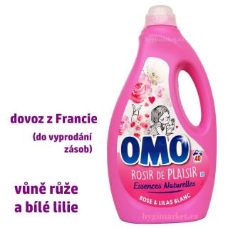 Omo prací gel vůně ROSE a LILAS BLANC růže a bílá lilie 52 dávek  dovoz z Francie (dovoz z Francie )