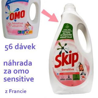SKIP SENSITIVE prací gel 56 dávek (dovoz z Francie, jen do vyprodání zásob)