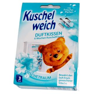 Vonné sáčky do skříně Kuschelweich frischetraum 3 ks v balení (tyrkysové) (dovoz z Německa)