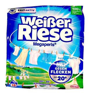Weisser Riese MEGAPERLS prášek 19 praní (dovoz z Německa)