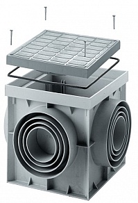 Mondial čtvercová revizní kanalizační šachta/dvorní vpusť hermetická 200x200 mm