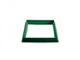 Mondial plastový rám pro mříž nebo poklop 300x300 mm - zelený