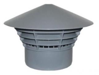 Plastová ventilační hlavice s UV filtrem DN 110 na hladký konec trubky