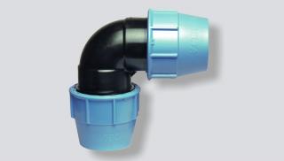 Unidelta 90° koleno 40 mm pro spojování PE trubek až do PN16 (UNI1006040000)
