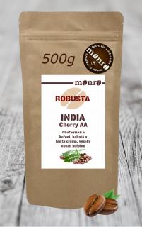 Káva Monro India Cherry AA zrnková káva Robusta 500g