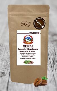 Káva Monro Nepal Organic Himalayan Bourbon Kavre zrnková káva 100% Arabika 50g