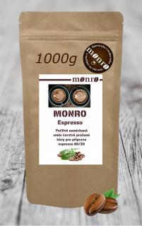 Káva Monro Směs zrnkkové kávy na přípravu Espressa 1000g