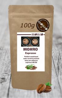 Káva Monro Směs zrnkkové kávy na přípravu Espressa 100g