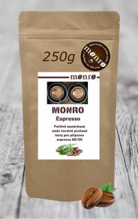 Káva Monro Směs zrnkkové kávy na přípravu Espressa 250g