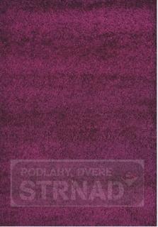 Balta kusový koberec Shaggy Plus 957 Purple  80 x 150 cm