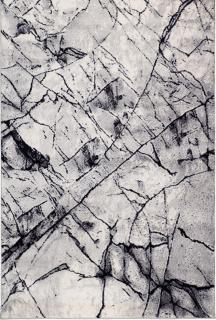 Jutex koberec Mramor 9090A 60 x 110 cm silver