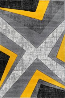 Jutex koberec Warner 1180A  140 x 200 cm žlutá