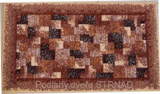 Kusový koberec Shiraz hnědý 150 x 210 cm (Koberec kostky)