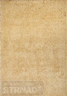 Spoltex kusový koberec Efor Shaggy 2226 béžová 120 x 170 cm