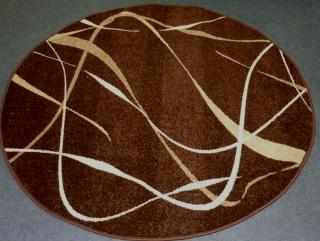 Weltom kusový koberec Karmel choco braz kruh 160 cm