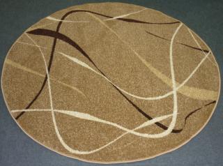 Weltom kusový koberec Karmel choco orzech kruh 120 cm