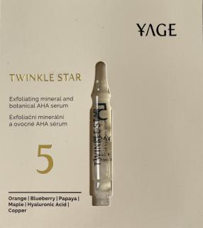 Yage Vzorek č. 5 Noční exfoliační sérum s ovocnými AHA kyselinami 1ml TWINKLE STAR