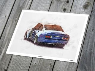 Škoda 130 RS 1981 - plakát, obraz na zeď Rozměr plakátu: 60 x 40 cm