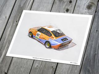 Škoda 130 RS  42 / Donington 1981  - plakát, obraz na zeď Rozměr plakátu: 60 x 40 cm