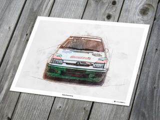 Škoda Felicia Kit Car „Front“ - plakát, obraz na zeď Rozměr plakátu: 60 x 40 cm