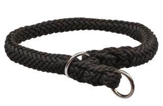 BAFPET Obojky pletené stahovací HUGO Barva: Černá, Rozměr: 20mm x 50cm 17111