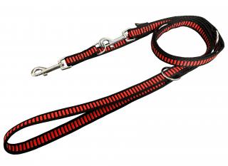 BAFPET Popruhová přepínací vodítka ŽEBŘÍK Barva: Červená, Rozměr: 25mm x 240cm 18306Z