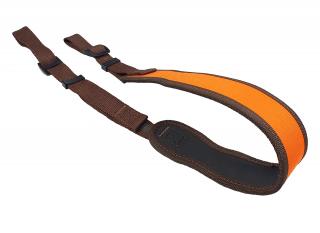 BAFPET Řemen CLASSIC popruhový, podšitý gumou Barva: Oranžová, Délka: 50mm x 115cm 50039