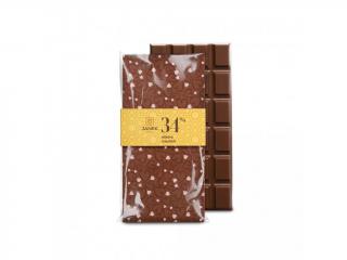 Čokoláda s potiskem srdíčka mléčná 85g | ČOKOLÁDOVNA JANEK