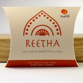 Tuhý bylinný šampon REETHA v papírové krabičce 70g | LIBEBIT