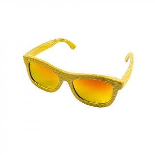 Dřevěné sluneční brýle - Duppau Carbon Orange