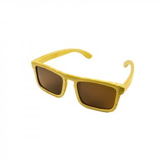 Dřevěné sluneční brýle - Duppau Shield Brown
