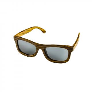 Dřevěné sluneční brýle - Duppau Zebra Silver