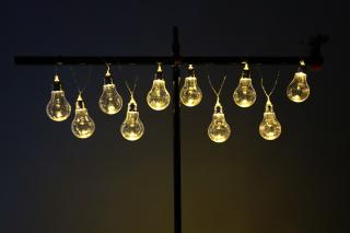 Girlanda plastové LED žárovky na baterie