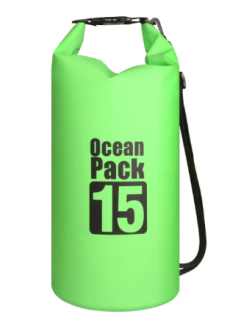 Nepromokavý Ocean Pack 15 L - zelený