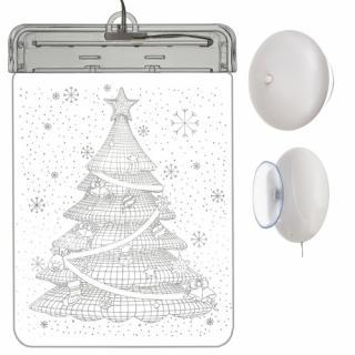 Vánoční 3D LED dekorace svítící Vánoční stromeček