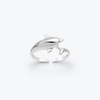 Stříbrný prsten na nohu Delfín - Ag925