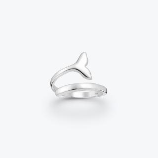 Stříbrný prsten s ploutví nastavitelný - Ag925