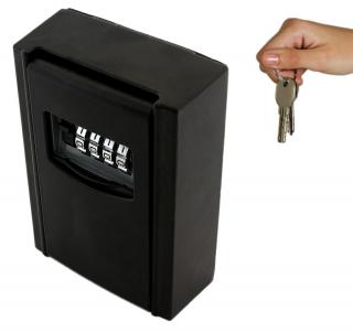 Bezpečnostní box na klíče AG613A - ocelová schránka pro uložení klíčů a karet s mechanickým kódovým zámkem