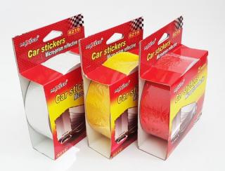 CAR stickers 5x25M - samolepící reflexní páska červená, šířka 5cm, délka 25m Barva: Bílá
