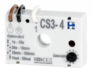 CS 3-4 - časový spínač osvětlení - schodišťový automat, malý modul pod vypínač