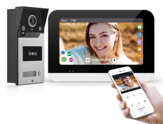 DB10 Wifi - Chytrá domácnost TuyaSmart, domovní WiFi telefon s monitorem a IP kamerou, vyzvánění na mobilní telefon