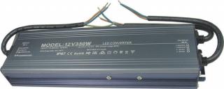DE LED 350W - elektronický napájecí zdroj 12V, 29A, max. 350W, vodotěsní IP67