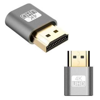 Emulátor HDMI AK53 - plug, emulátor monitoru HDMI pro vytvoření virtuálního displeje pro usnadnění nastavení grafické karty Barva: Šedá