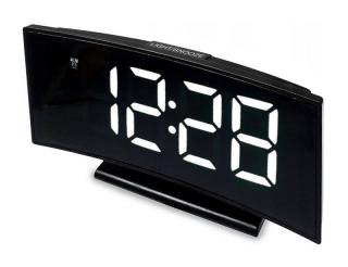 HODINY DS 3621X - stolní LED hodiny s budíkem, USB, černé hodiny s bílým, červeným a zeleným displejem Barva: Bílá