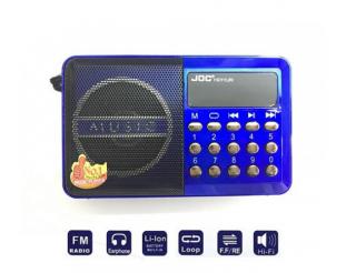 JOC digital USB - mini digitální rádio s přehrávačem, slot USB, microSD Barva: Modrá