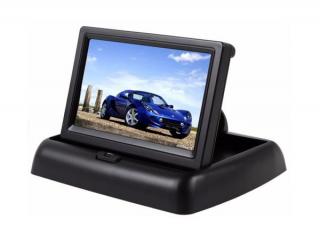 LCD 4,3 GX01467, skloppný LCD monitor do auta s 10,9cm úhlopříčkou, 2 video vstupy