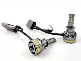 LED 2x H3-200W  - dvě autožárovky s paticí H3, výkon 2x 100W, světelný tok 2x 12500lm, napájení 12-30V
